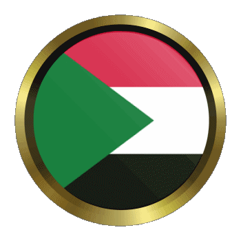 Rond - Anneaux Soudan Afrique Drapeaux 