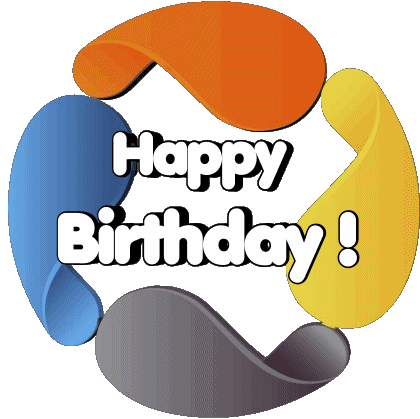011 Transparent Background Abstract - Geometric Happy Birthday English Messages 