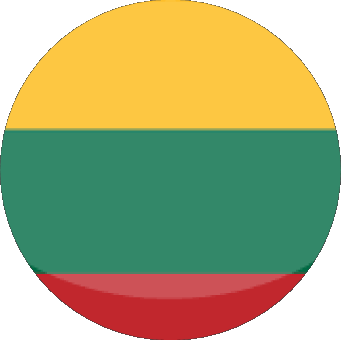 Tondo Lituania Europa Bandiere 