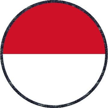 Round Monaco Europe Flags 