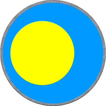 Runde Palau Ozeanien Fahnen 