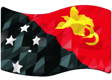 Rectangle Papouasie-Nouvelle-Guinée Océanie Drapeaux 