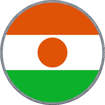 Rond Niger Afrique Drapeaux 