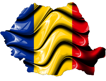 Mapa Rumania Europa Banderas 