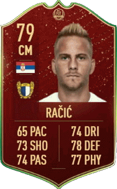 Uros Racic Serbia F I F A - Giocatori carte Videogiochi Multimedia 