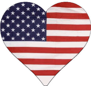 Cuore U.S.A - Nazionale America Bandiere 