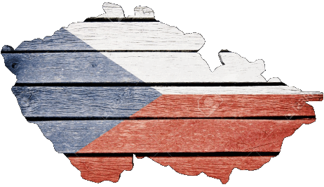 Map Czech Republic Europe Flags 