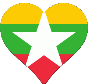 Divers Birmanie Asie Drapeaux 