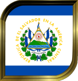 Square Salvador America Flags 