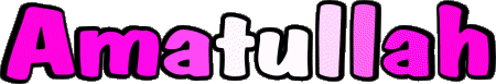 Amatullah A FEMMINILE - Maghreb Musulmano Nome 