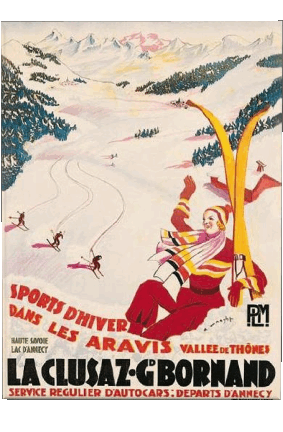 France Alpes Retro Poster - Orte Humor -  Fun 