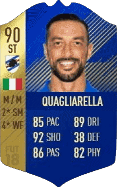 Fabio Quagliarella Italien F I F A - Karten Spieler Videospiele Multimedia 