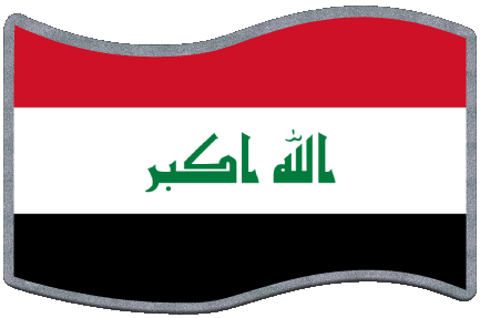 Rechteck Irak Asien Fahnen 