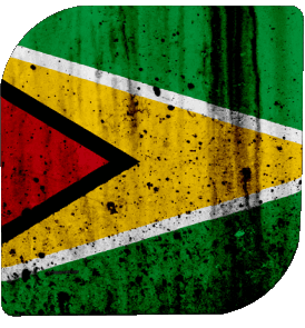 Carré Guyana Amériques Drapeaux 