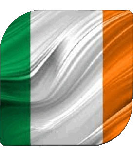 Quadrato Irlanda Europa Bandiere 