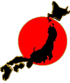 Map Japan Asia Flags 