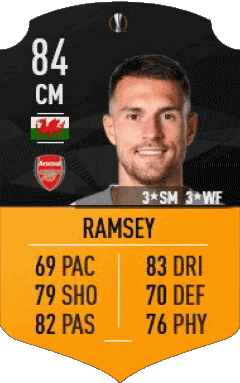 Aaron Ramsey Wales F I F A - Karten Spieler Videospiele Multimedia 