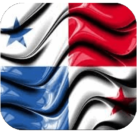 Square Panama America Flags 