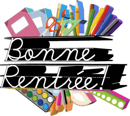 013 Sfondo trasparente Bonne Rentrée Francese Messagi 