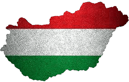 Map Hungary Europe Flags 