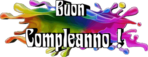 012 Fondo transparente Astratto - Geometrico Buon Compleanno Italiano Mensajes 
