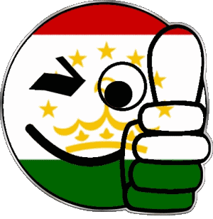 Smiley - OK Tajikistan Asia Flags 
