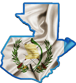 Karte Guatemala Amerika Fahnen 