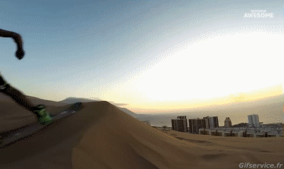 Sur le sable (Sandboarding) SnowBoard Sports Humour - Fun 