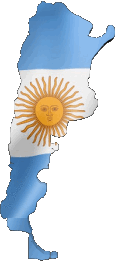 Verschiedene Argentinien Amerika Fahnen 