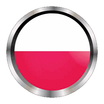 Rond - Anneaux Pologne Europe Drapeaux 