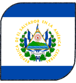 Square Salvador America Flags 