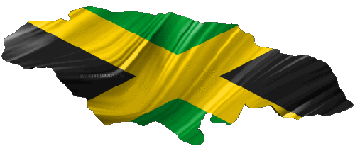 Mapa Jamaica América Banderas 