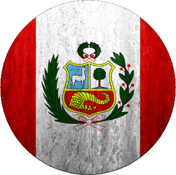 Runde Peru Amerika Fahnen 