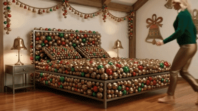 “A letto” (Natale) A.I Miscela Umorismo -  Fun 