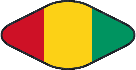 Ovale 02 Guinea Africa Bandiere 