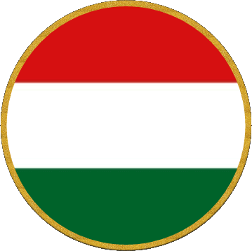 Runde Ungarn Europa Fahnen 