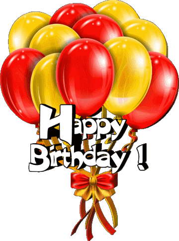 007 Balloons - Confetti Happy Birthday Inglés Mensajes 