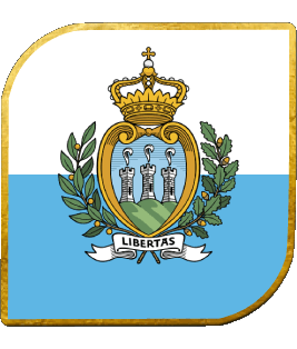 Quadrato San Marino Europa Bandiere 