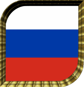 Carré Russie Europe Drapeaux 