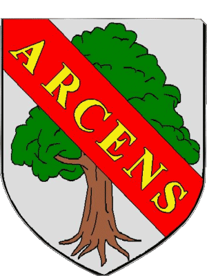 Wappen-Wappen ARCENS 07 Abteilungen - Städte Frankreich Fahnen 