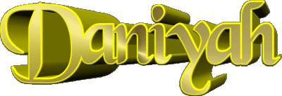 Daniyah D FEMININE - Maghreb Muslim First Names 