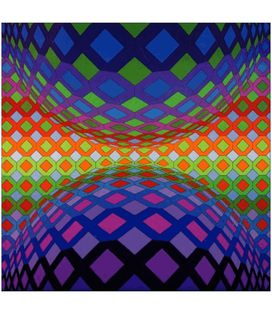 Victor Vasarely Pintor de artistas Humor - Fun 