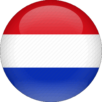 Rond Pays-Bas Europe Drapeaux 