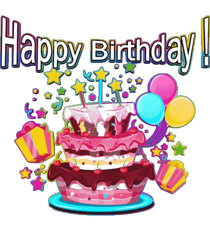 003 Cakes Happy Birthday Englisch Nachrichten 