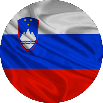 Tondo Slovenia Europa Bandiere 