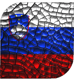 Quadrato Slovenia Europa Bandiere 