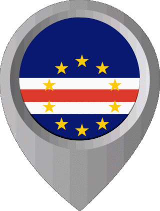 Epingle de Localisation Cap Vert Afrique Drapeaux 