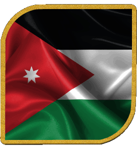 Carré Jordanie Asie Drapeaux 
