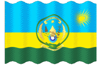 Welligkeit Ruanda Afrika Fahnen 