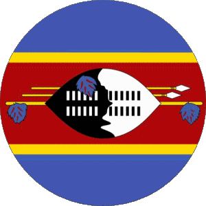 Round Eswatini Africa Flags 
